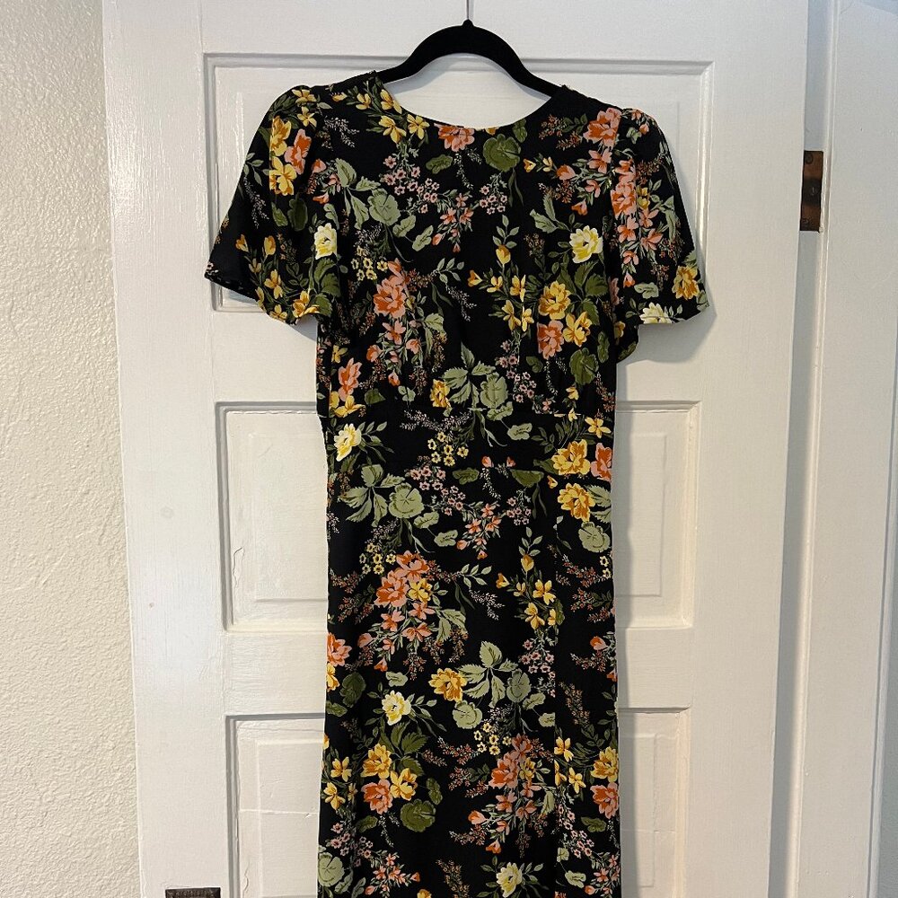 Sugar + Lips Black Floral Dress